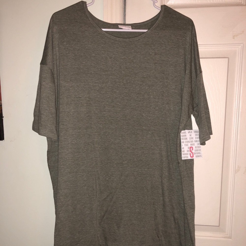 NWT Lularoe Solid Gray Irma Top Size S